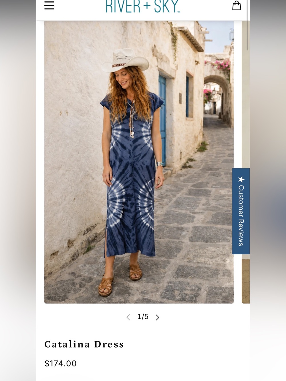 River + Sky Catalina Navy Tie-Dye Maxi Dress